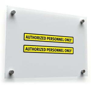 Authorized Personnel Only Sticker