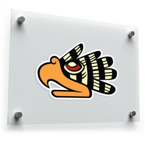 Aztec Eagle Head Decal