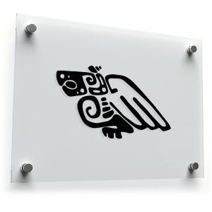Aztec Eagle Silhouette Sticker