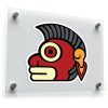 Aztec Warrior Head Decal Sticker 1