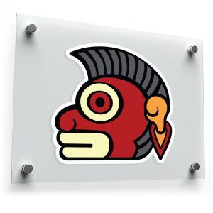 Aztec Warrior Head Decal Sticker