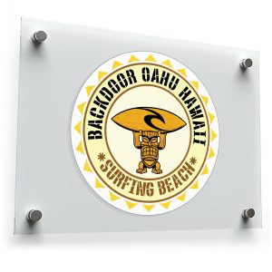Backdoor Oahu Hawaii Surfing Beach Sticker