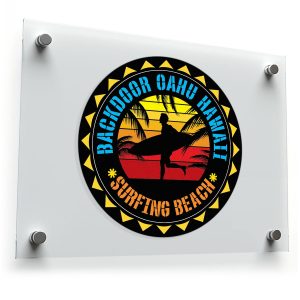 Backdoor Oahu Hawaii Surfing Sticker
