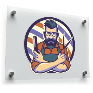 Barber Shop Icon Sticker