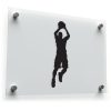 Basketball Player Silhouette Vinyl Sticker