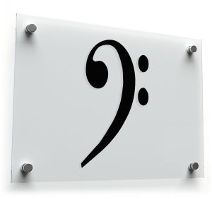 Bass Clef Vinyl Decal
