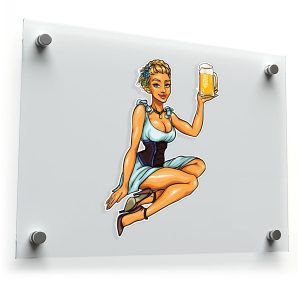 Bavarian Beer Maiden Vinyl Decal