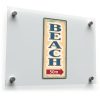 Beach Sign Sticker 1 Beach Sign Sticker