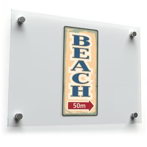 Beach Sign Sticker