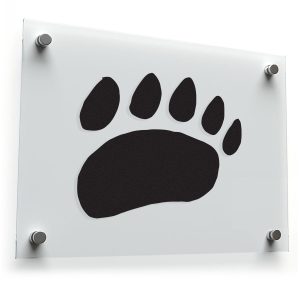 Bear Paw Print Vinyl Sticker