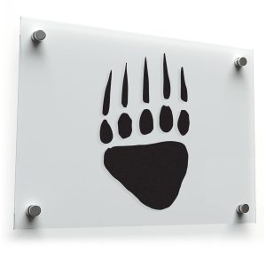 Bear Paw Silhouette Sticker