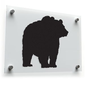 Bear Silhouette Sticker