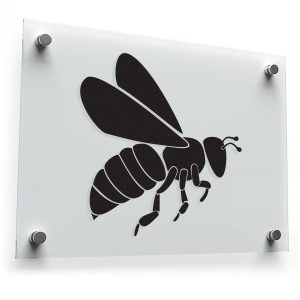 Bee Silhouette Sticker