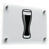 Beer Glass Silhouette Sticker