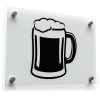 Beer Mug Silhouette Sticker