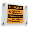 Biohazard Warning Sticker 1