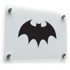 Black Bat Silhouette Sticker