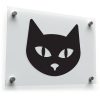 Black Cat Face Sticker 1
