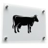 Black Cow Silhouette Sticker 1