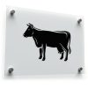 Black Cow Silhouette Sticker 1