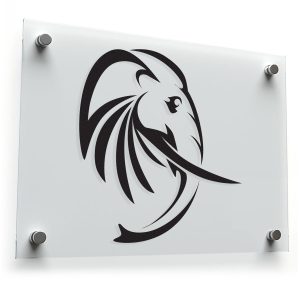 Black Elephant Silhouette Sticker