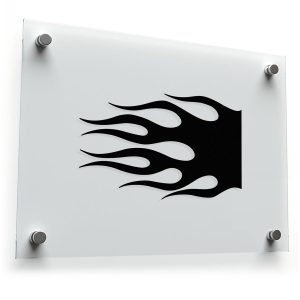 Black Flame Decal