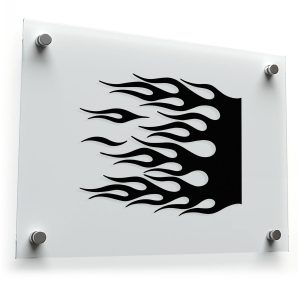 Black Flame Decal