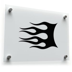 Black Flame Decal