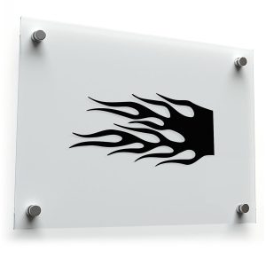 Black Flame Vinyl Decal