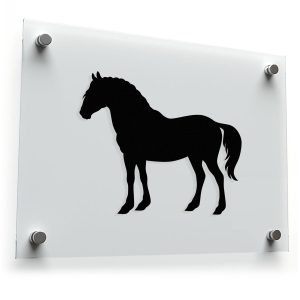 Black Horse Silhouette Sticker