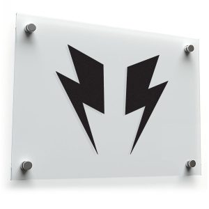 Black Lightning Bolt Vinyl Stickers