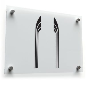 Black Minimalist Racing Stripe Decal Set