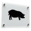 Black Pig Silhouette Sticker 1