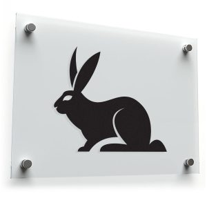 Black Rabbit Silhouette Decal