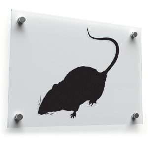 Black Rat Silhouette Sticker
