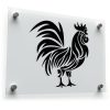 Black Rooster Vinyl Sticker Decal 1