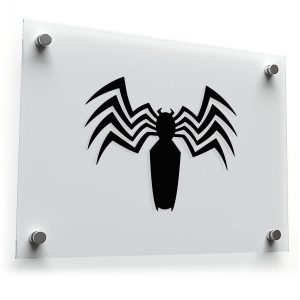 Black Spider Wing Sticker