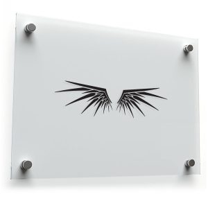 Black Tribal Wings Sticker