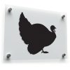 Black Turkey Silhouette Sticker