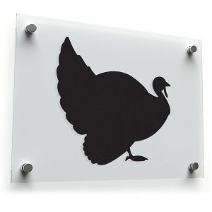 Black Turkey Silhouette Sticker