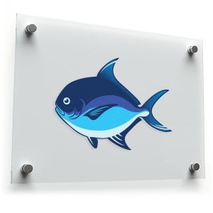 Blue Fish Vinyl Sticker