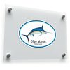 Blue Marlin Vinyl Decal 1