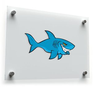 Blue Shark Sticker