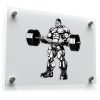 Bodybuilder Lifting Vinyl Sticker