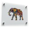 Bohemian Floral Elephant Sticker 1