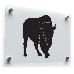 Bold Bison Silhouette Sticker