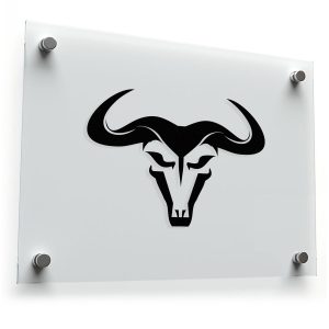 Bold Bull Head Sticker