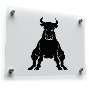 Bold Bull Silhouette Vinyl Sticker