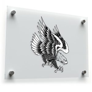 Bold Eagle Attack Vinyl Decal