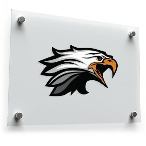 Bold Eagle Head Silhouette Decal